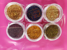 Cargar imagen en el visor de la galería, 6 Colorful Holographicss Nail Powder