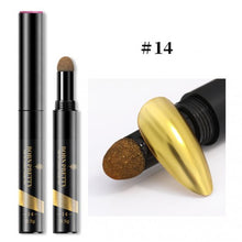 Load image into Gallery viewer, BORN PRETTY 0.5g Mirror Nail Powder Cushion Pen Colorful Holographics Chameleon Nail Art Tool # 14