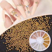 Load image into Gallery viewer, BORN PRETTY 3D Nail Decoration Mixed Sizes Steel Bead Manicuring Nail Art Decoration
