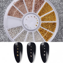 Load image into Gallery viewer, BORN PRETTY 3D Nail Decoration Mixed Sizes Steel Bead Manicuring Nail Art Decoration