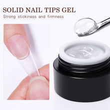 Load image into Gallery viewer, BORN PRETTY 5g Solid Nail Tips Gel Transparent Soak Off UV LED Nail Art Gel Varnish Function Gel