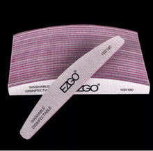Cargar imagen en el visor de la galería, 10 Pieces EZGO Nail Files 100/180 Grit Double Sided Sanding Buffer Polisher
