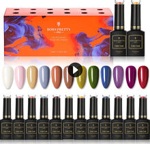 Load image into Gallery viewer, BORN PRETTY Pro 12 Pcs/Set 15ml Gel Nail Polish Fall Winter Collection Soak Off Gel Nail Art