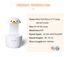 Cargar imagen en el visor de la galería, 8W Mini Nail Dryer UV Lamp For Drying Gel Polish USB Cable Home Use Nail lamp for Nail Tool Manicure