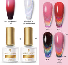 Load image into Gallery viewer, BORN PRETTY 7ml Nail Gel Polish Cat Magnetic Colorful Thermal Nail Gel Soak Off UV Gel