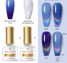 Load image into Gallery viewer, BORN PRETTY 7ml Nail Gel Polish Cat Magnetic Colorful Thermal Nail Gel Soak Off UV Gel 06