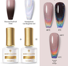 Load image into Gallery viewer, BORN PRETTY 7ml Nail Gel Polish Cat Magnetic Colorful Thermal Nail Gel Soak Off UV Gel 08