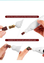 Load image into Gallery viewer, Replacement Nail Drill Heads Nail Drill Bits Sanding Band Shaft for Electric File Nail Sanders Manicure Pedicures (Gold)