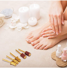 Load image into Gallery viewer, Replacement Nail Drill Heads Nail Drill Bits Sanding Band Shaft for Electric File Nail Sanders Manicure Pedicures (Gold)