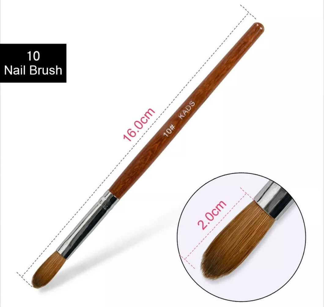 # 10 KADS Kolinsky Acrylic Nail Brush