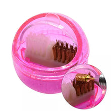 Cargar imagen en el visor de la galería, Professional Nail Drill Bit Brush Plastic &amp; Copper Wire Clean Brushes Manicure Nail Art Accessories Nail Drill Dust Cleaner Box
