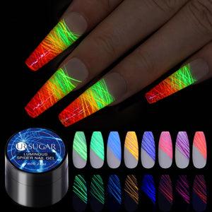 UR SUGAR 1 Pc Luminous Spider Gel Nail Polish UV LED Neon Fluorescent # 3