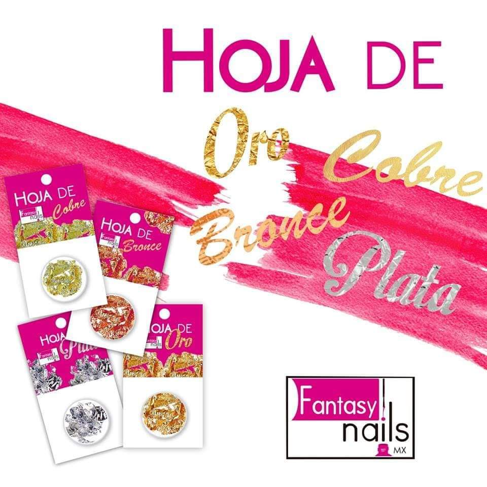 Fantasy nails hoja de cobre