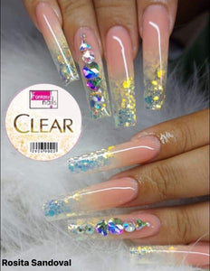 Fantasy nails Clear GOLD 1oz