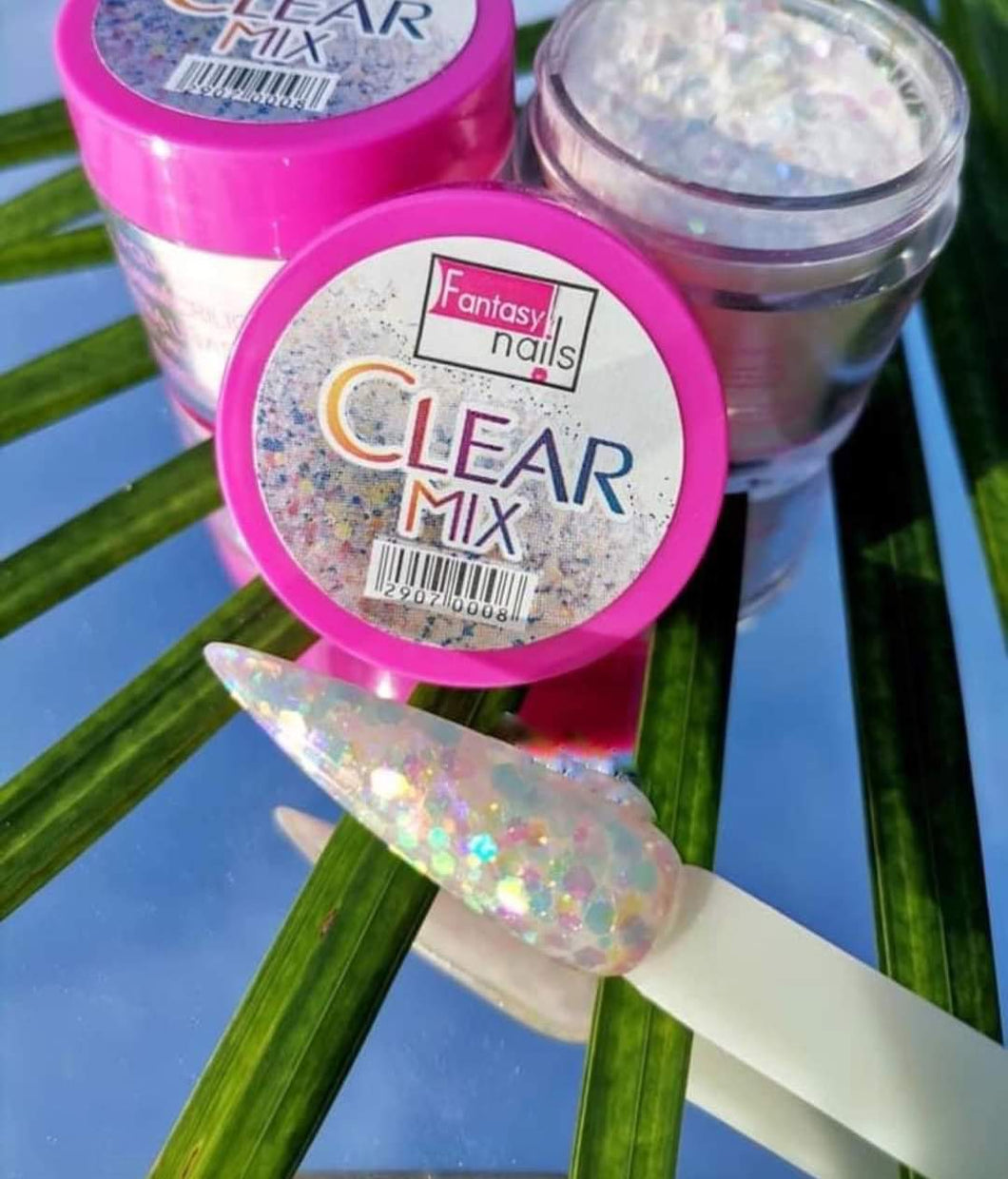 Fantasy nails Clear Mix  1oz