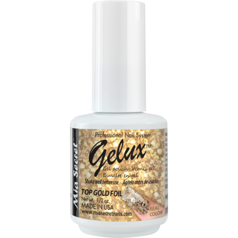 GELUX TOP GOLD FOIL 1/2oz – Esmalte semipermanente