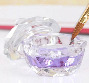 Crystal Glass Dappen Dish Cup Nail Art Acrylic for Liquid Powder