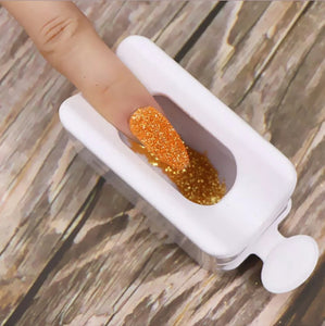 Powder Recycling Tray Nail Sequin Glitter Storage Box Manicure Tool