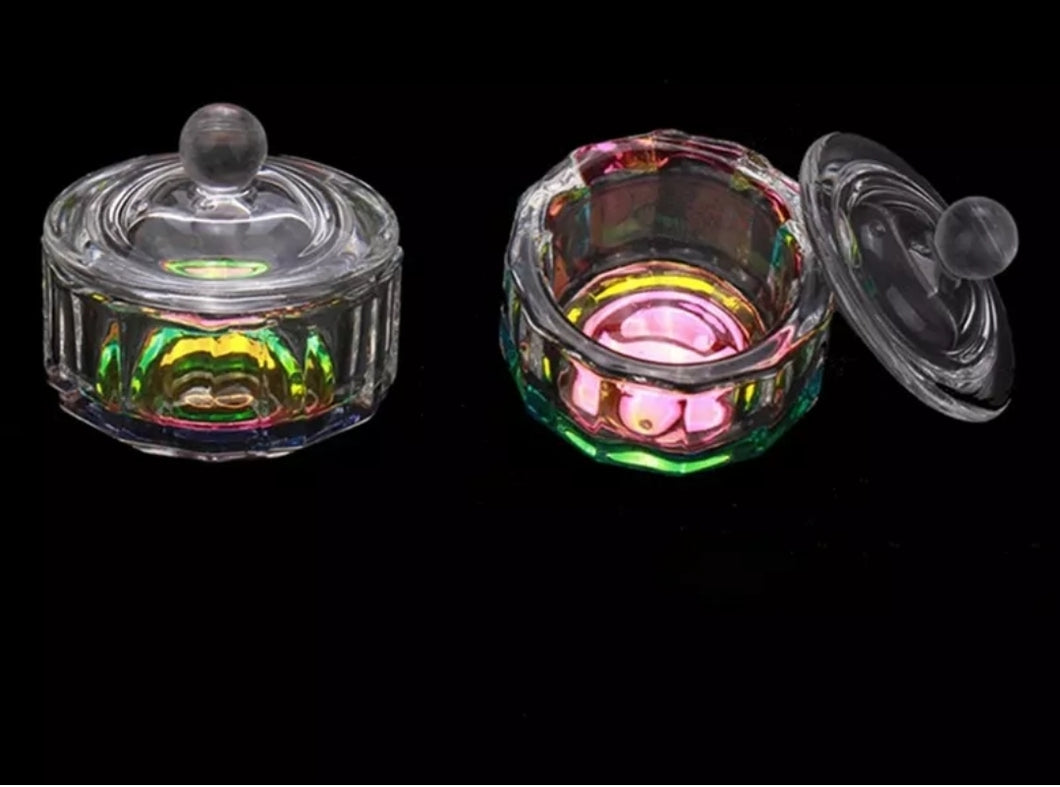 Cosmetic Crystal Glass Dappen Dish Cup Nail Art Acrylic for Liquid