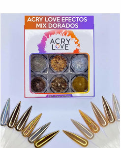 Acry love decor Gold