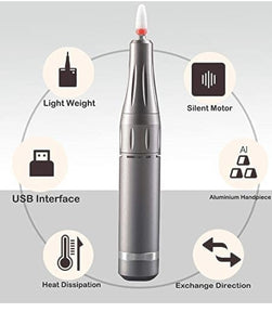 Lumcrissy Professional 35000rpm,Nail Drill Kit, Electric E File Scamander,High Speed