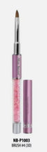 Cargar imagen en el visor de la galería, Mia Secret - Nail Brush KOLINSKY ART BRUSH #4 Embellished with Crystals  -pink
