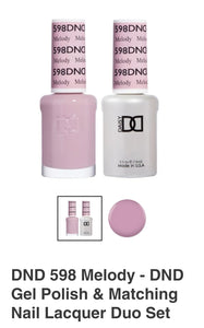 DND 598 Melody - DND Gel Polish & Matching Nail Lacquer Duo Set