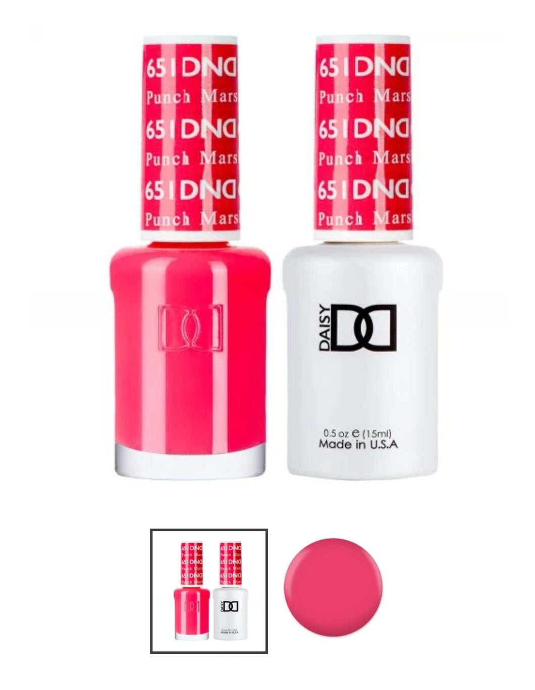 DND 651 Punch Marshmellow - DND Gel Polish & Matching Nail Lacquer Duo Set