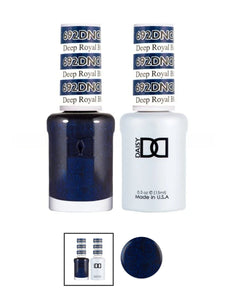 DND 692 Deep Royal Blue - DND Gel Polish & Matching Nail Lacquer Duo Set