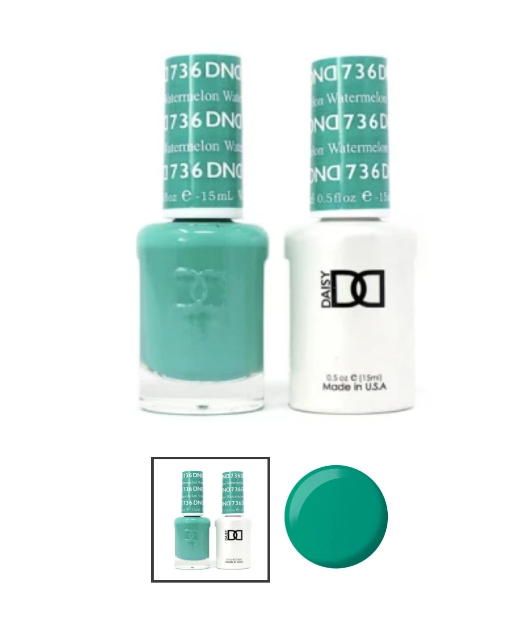 DND 736 Watermelon - DND Gel Polish & Matching Nail Lacquer Duo Set