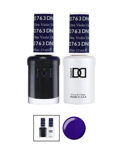 DND 763 Ultra Violet - DND Gel Polish & Matching Nail Lacquer Duo Set