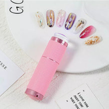 Cargar imagen en el visor de la galería, 2 IN 1 Silicone Nail Lamp Nail Art Handheld Lamp Fast Dry Cure Seal Stamp Tool
