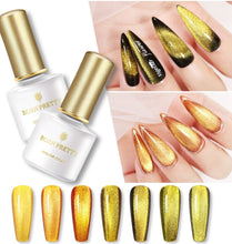 Load image into Gallery viewer, BORN PRETTY 6ml Golden Cat Magnetic Gel Nail Polish Snowlight Shining Magnetic Soak Off Gel Polish
