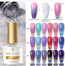 Load image into Gallery viewer, BORN PRETTY 7ml Nail Gel Polish Cat Magnetic Colorful Thermal Nail Gel Soak Off UV Gel
