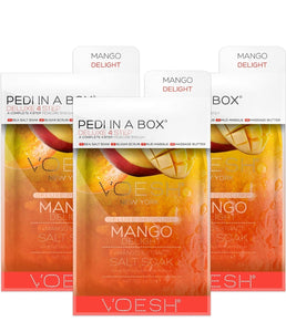 VOESH Pedi in a Box Deluxe 4 Step, Intensive Foot Treatment 