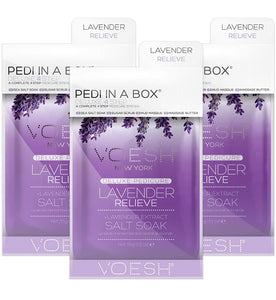 VOESH Pedi in a Box Deluxe 4 Step, Intensive Foot Treatment 