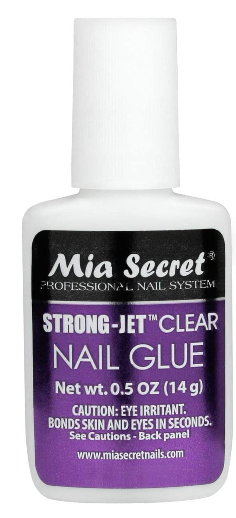 Mia Secret Strong-Jet Brush On Clear Nail Glue 335 - Ideal to adhere crystals over any acrylic and gel surface