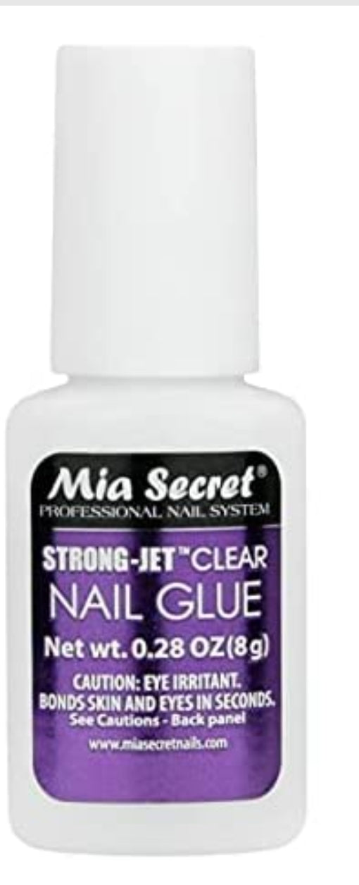 Mia Secret Strong-Jet Clear Nail Glue Brush-On Glue 8g