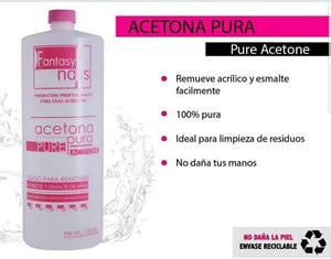 FANTASY NAILS acetona pura 32 oz