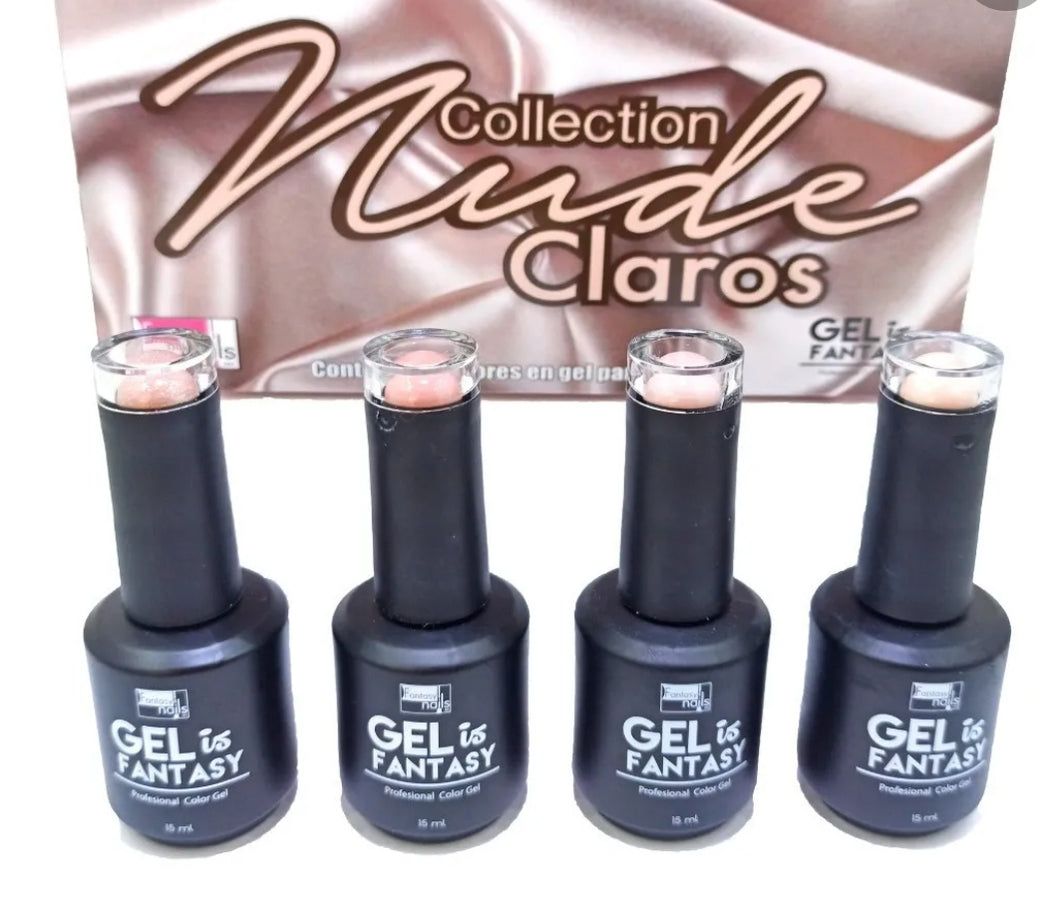 Fantasy nails Nudes claros collection