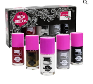 Fantasy Nails kit tinta para sellos