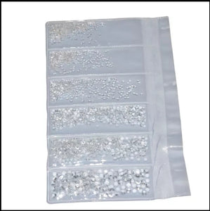 1728pcs SS4-SS12 Mix Sizes 3D Non HotFix FlatBack Crystal Glass Nail Rhinestone Glitter Strass Nail Art Rhinestone clear silver