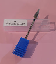 Cargar imagen en el visor de la galería, Cone Tungsten Carbide Nail Drill Bit 3/32&quot; Rotary Burr Bits For Manicure Electric Drill
