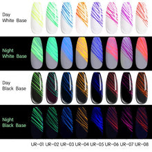 Cargar imagen en el visor de la galería, UR SUGAR 1 Pc Luminous Spider Gel Nail Polish UV LED Neon Fluorescent Effect # 1
