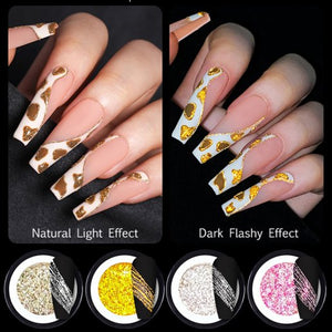 BORN PRETTY 5g Reflective Glitter Spider Nail Gel Nail Art Sparkling Effect Rose Gold