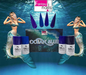 Fantasy Nails Gel Collection Ocea Blue 15ml 4 Individual Colors