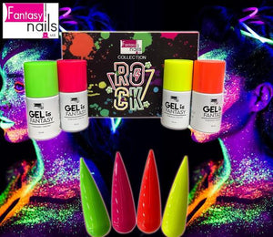 Fantasy Nails Gel Collection Rock15ml 4 Individual Colors