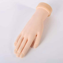 Cargar imagen en el visor de la galería, Practice Hand Model Flexible Movable Soft Fake Hand For Nail Art Training Tools
