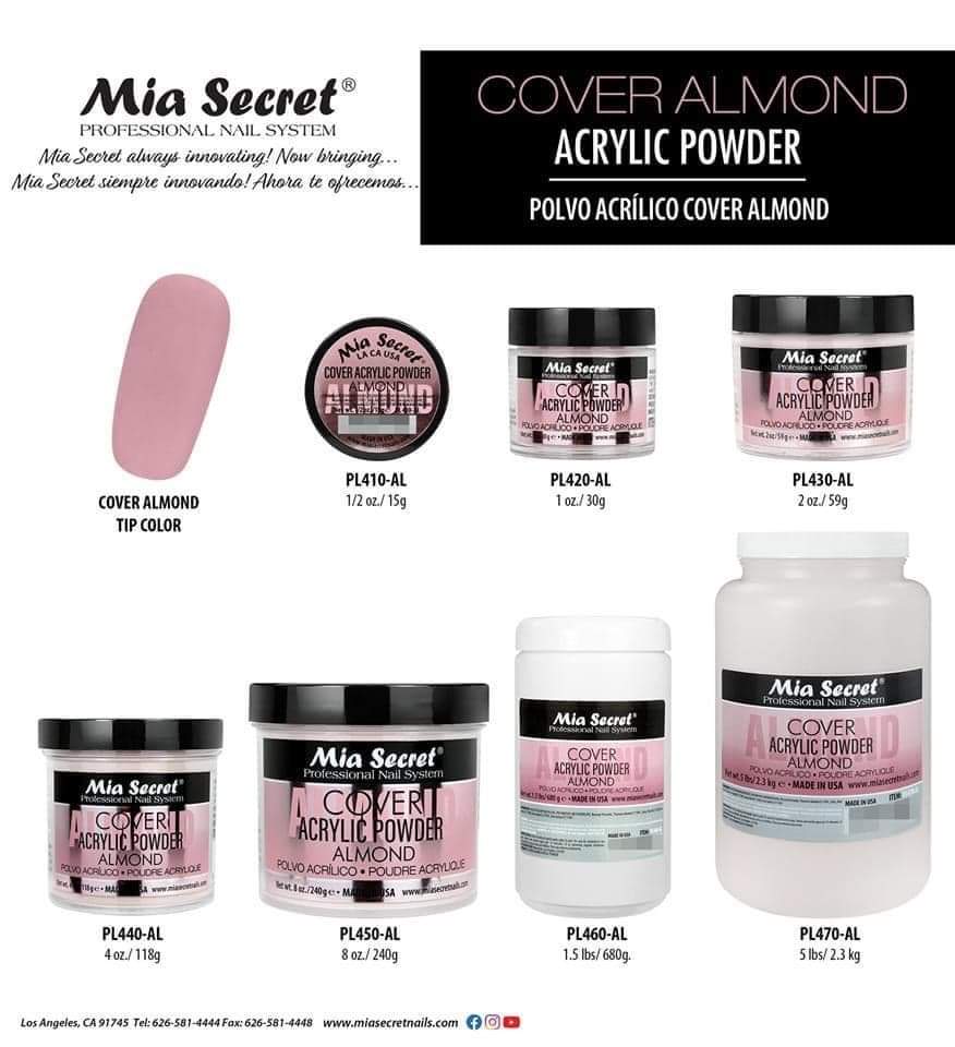 Mia Secret Cover Almond acrylic powder