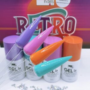 Fantasy Nails Gel Collection Retro 15ml 4 Individual Colors